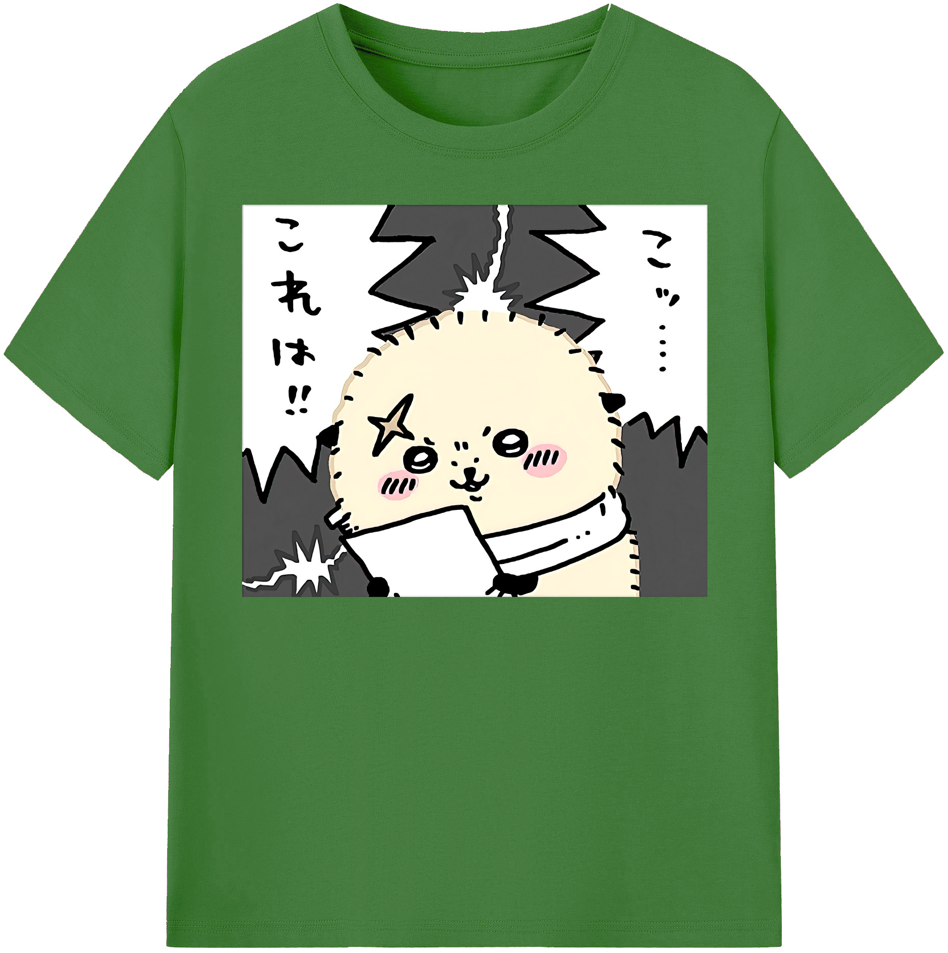 （画像用） ちいかわ ラッコ Chii-kawa Sea otter レディースカジュアルプリントTシャツ（綿100％）